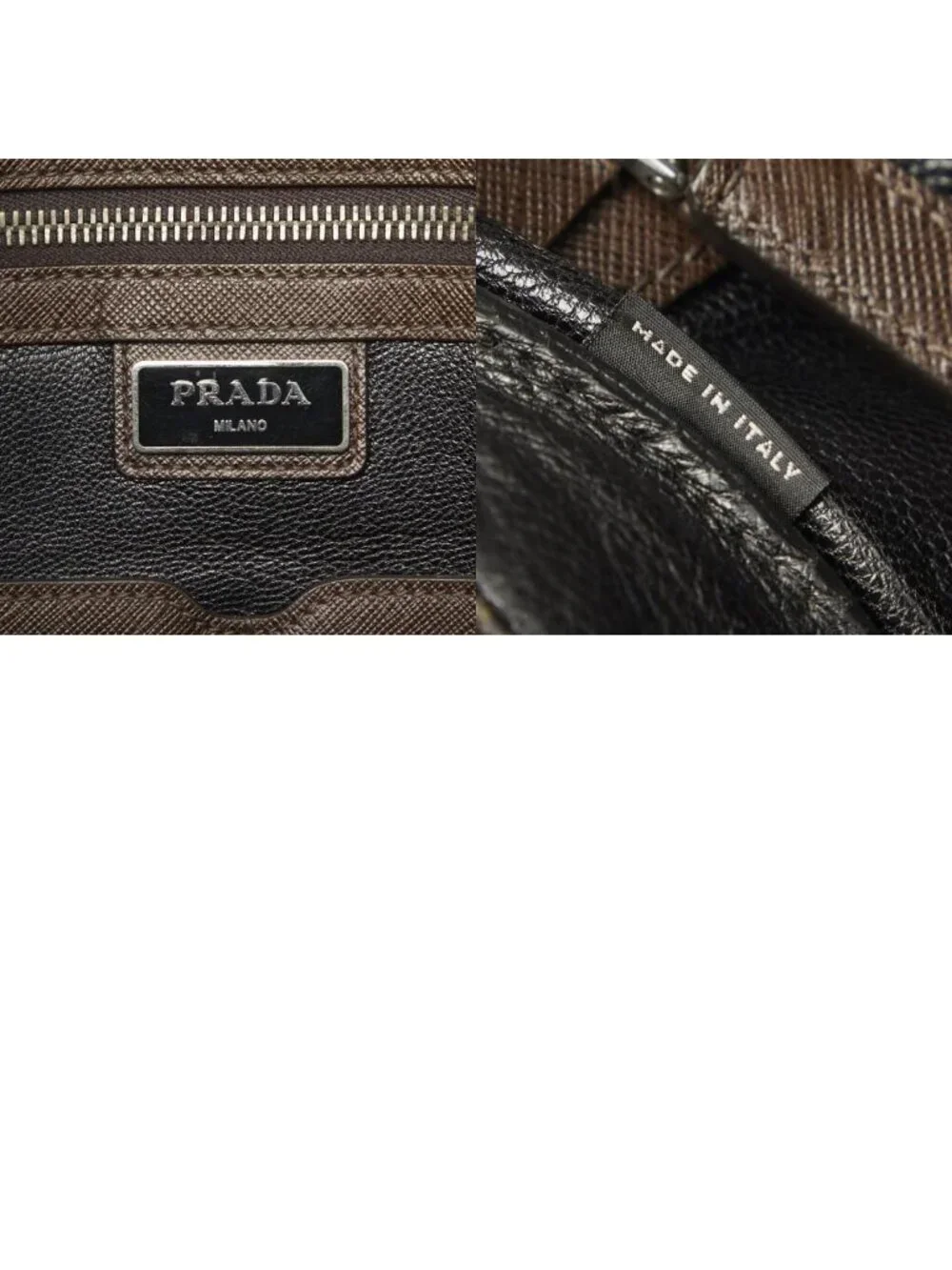 Prada Business Briefcase Brown Saffiano Leather